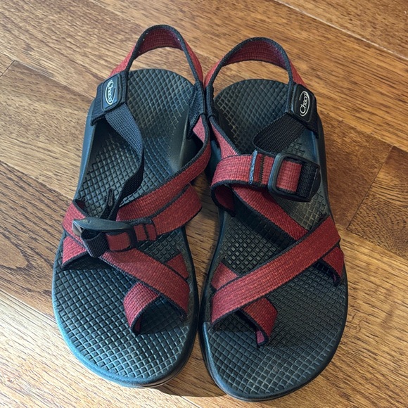 Chaco Shoes - Chaco Red and Black Sandals